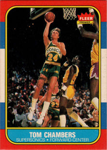 1986-87 Fleer Basketball #15 Tom Chambers Base Rookie Card