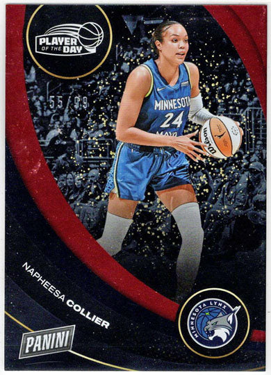 2025 Panini WNBA Player of the Day Red Parallel Card 15 Napheesa Collier 55/99