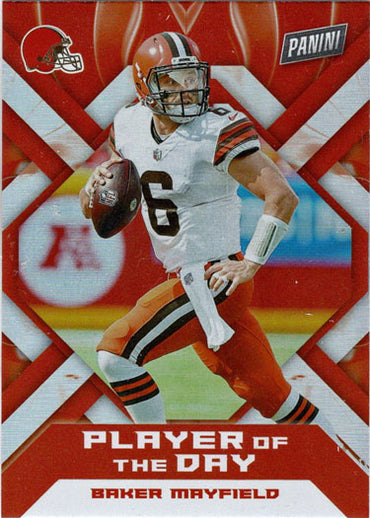 Panini Player Of The Day Football 2022 Foil Parallel Card 15 Baker Mayfield