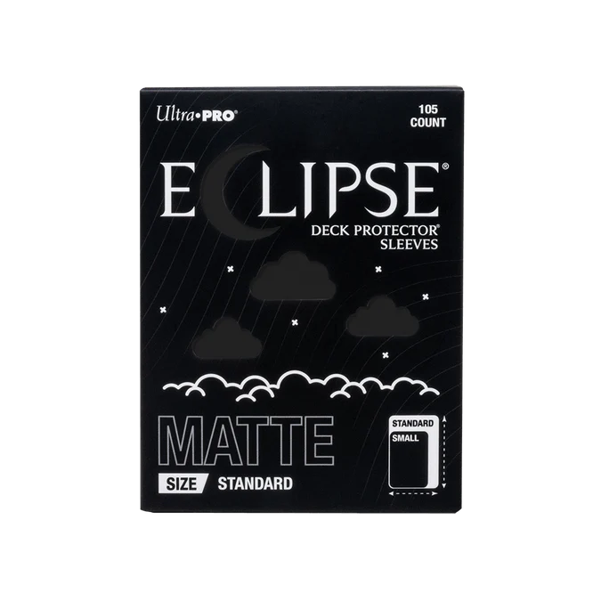 Ultra PRO ECLIPSE® Matte Standard DECK PROTECTOR® Sleeves: Jet Black - 105ct