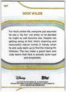 2025 Topps Chrome Disney Base Card 167 Nick Wilde