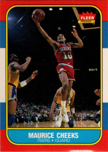 1986-87 Fleer Basketball #16 Maurice Cheeks Base Rookie Card