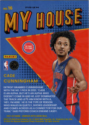 Panini Donruss Optic Basketball 2021-22 Purple Prizm My House Insert Card 16 Cade Cunningham
