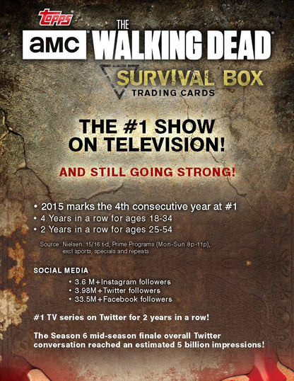 Topps 2016 Walking Dead Survival Box Factory Sealed Master Hobby Box