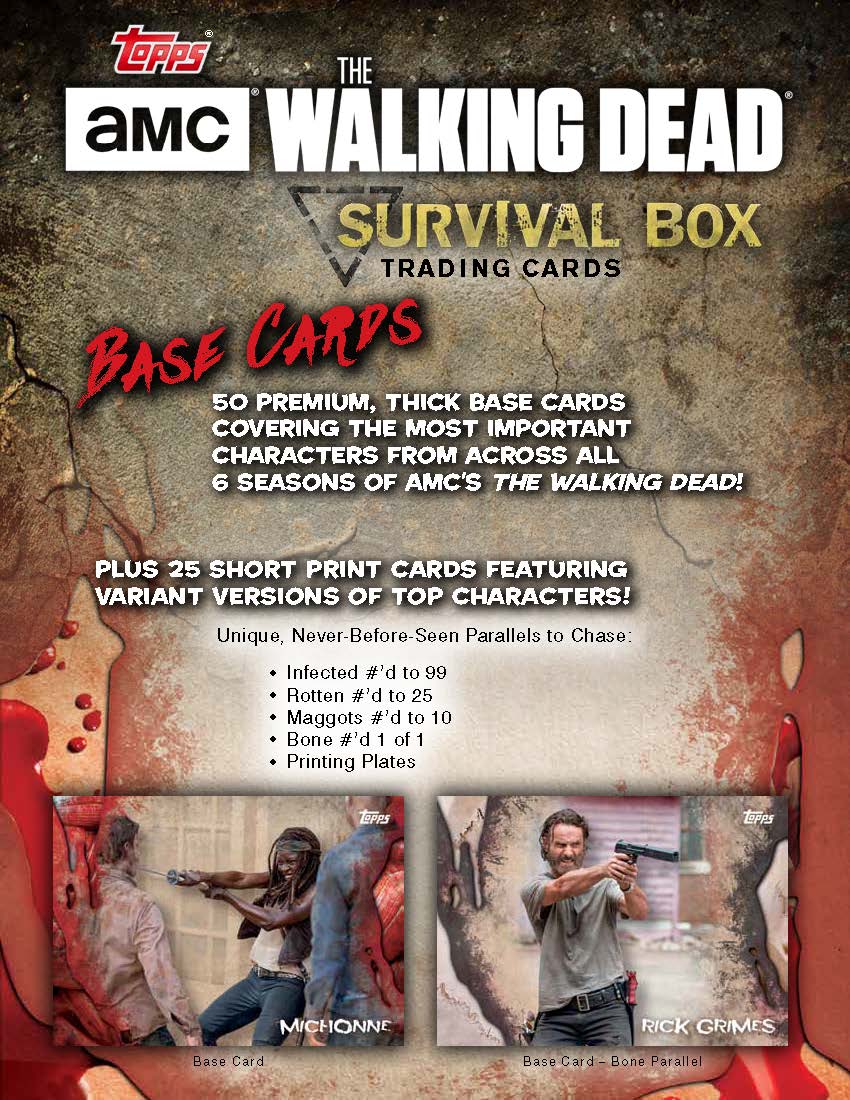 Topps 2016 Walking Dead Survival Box Factory Sealed Master Hobby Box