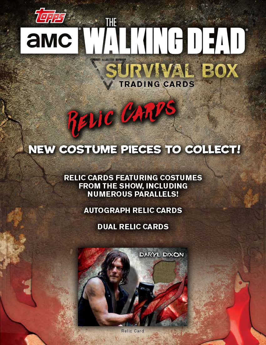 Topps 2016 Walking Dead Survival Box Factory Sealed Master Hobby Box