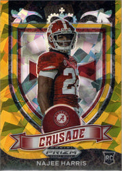 Panini Prizm Draft Picks 2021 Gold Cracked Ice Parallel Card 172 Najee Harris