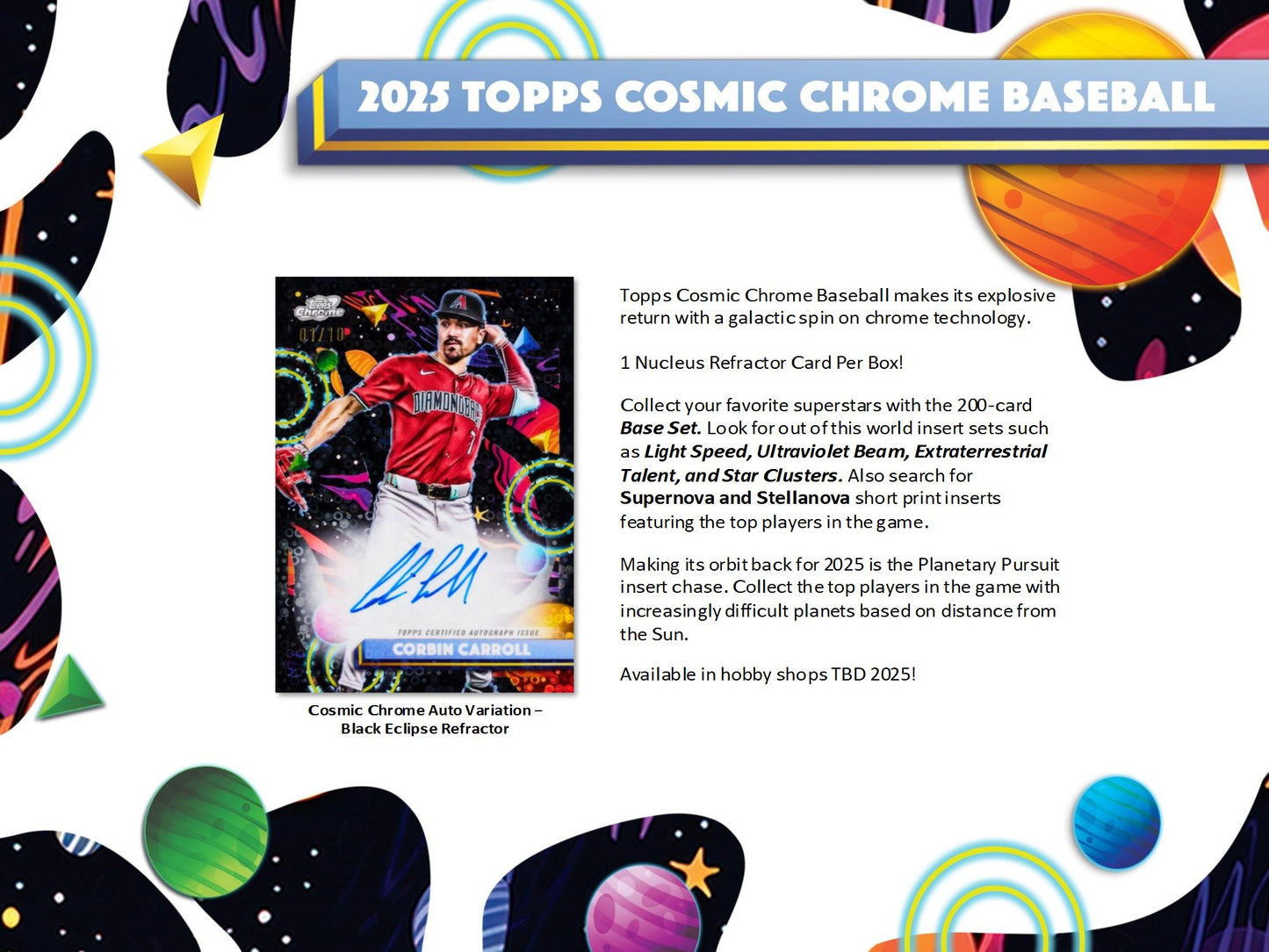 2025 Topps Cosmic Chrome Baseball Hobby Box
