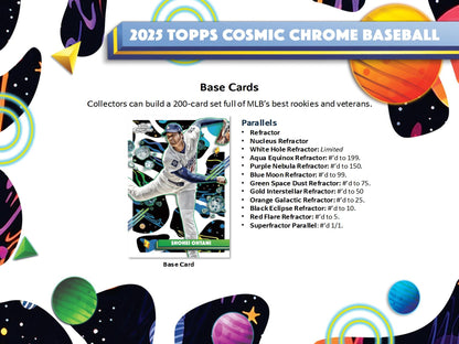2025 Topps Cosmic Chrome Baseball Hobby Box