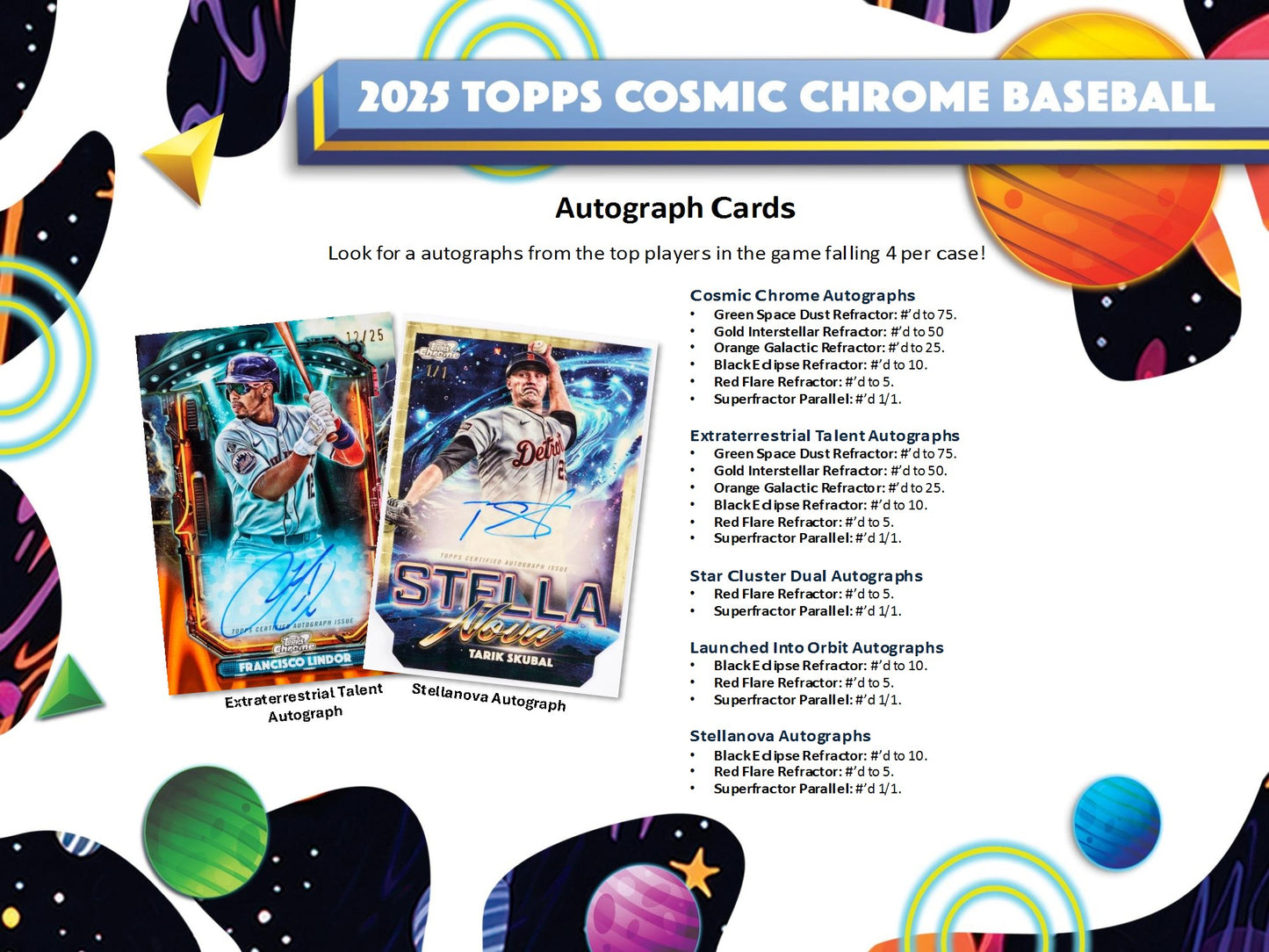 2025 Topps Cosmic Chrome Baseball Hobby Box