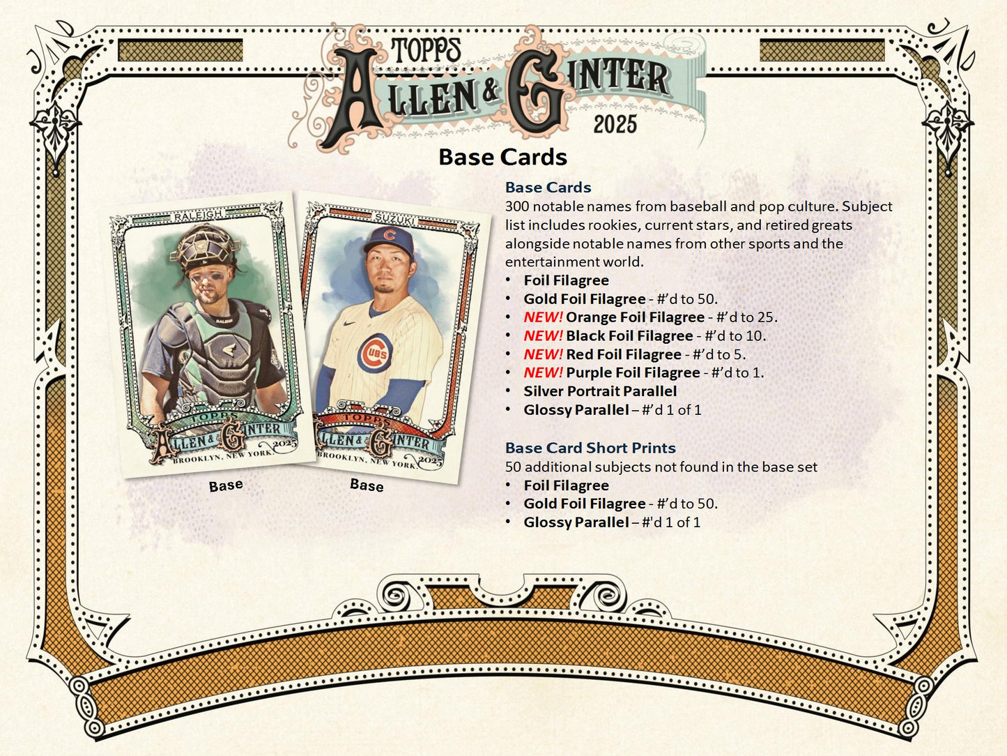 2025 Topps Allen & Ginter Baseball Hanger Fat Pack