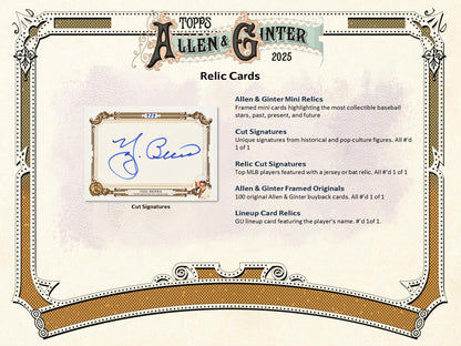 2025 Topps Allen & Ginter Baseball Hanger Fat Pack