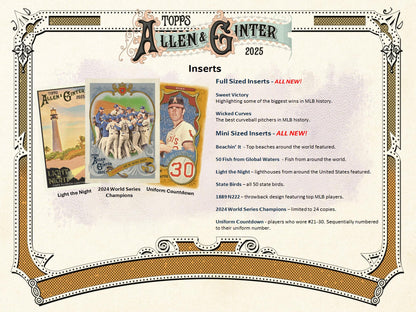 2025 Topps Allen & Ginter Baseball Hanger Fat Pack