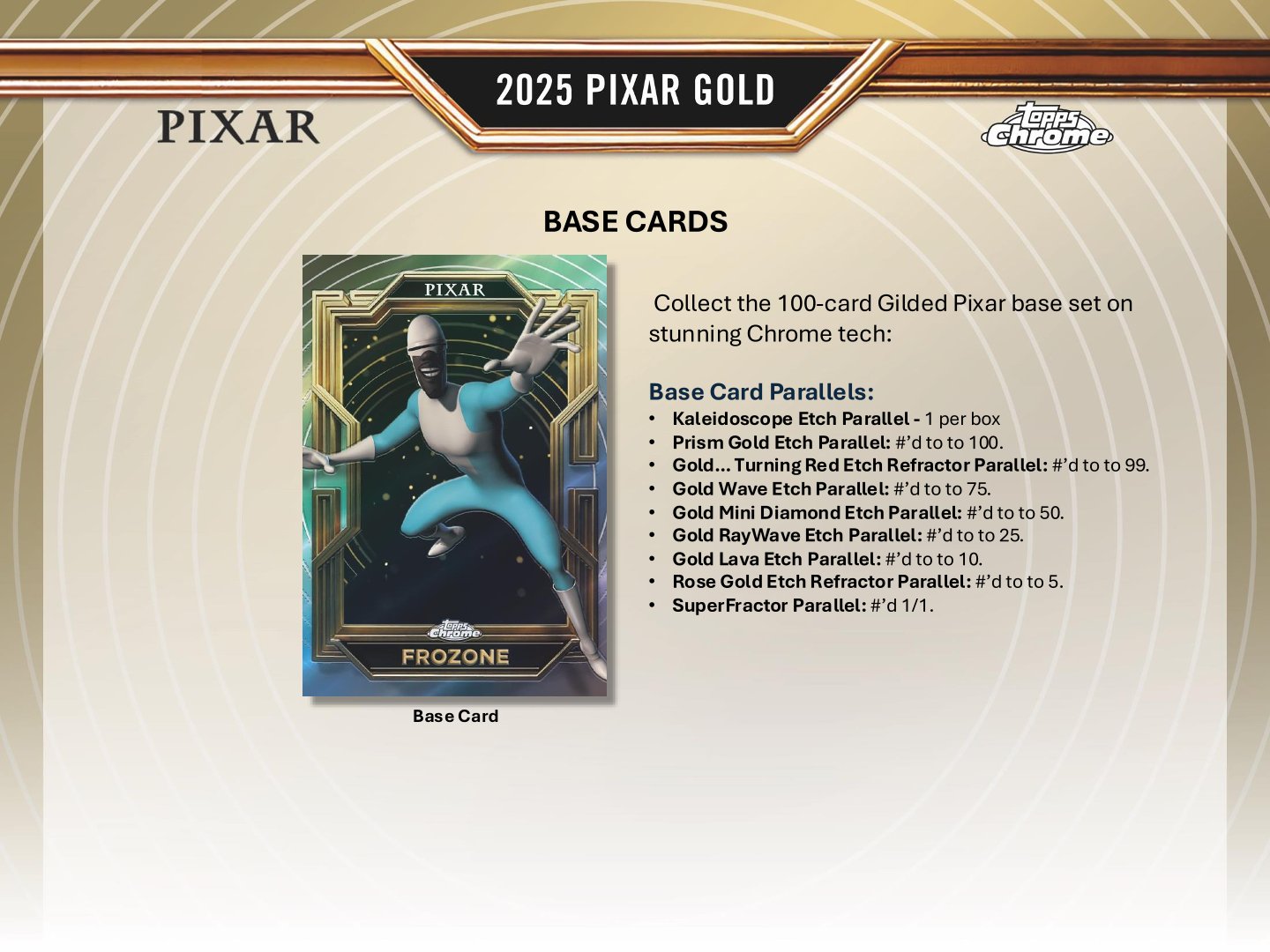 2025 Topps Disney Pixar Gold Hobby Box