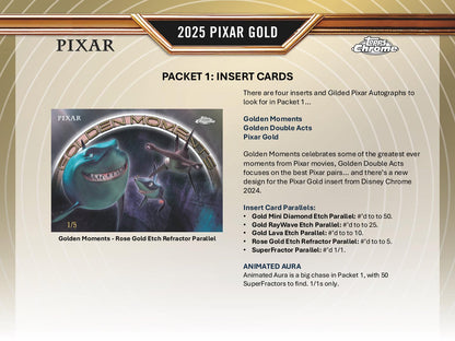 2025 Topps Disney Pixar Gold Hobby Box