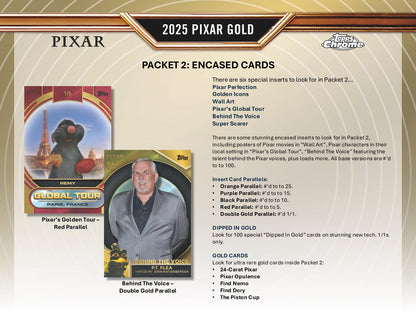 2025 Topps Disney Pixar Gold Hobby Box