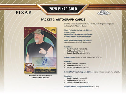 2025 Topps Disney Pixar Gold Hobby Box