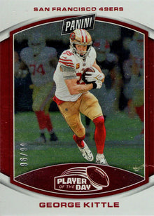 2023 Panini POTD Football Red Foil Parallel Card 17 George Kittle 96/99