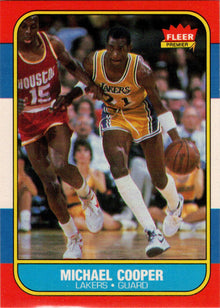1986-87 Fleer Basketball #17 Michael Cooper Base Rookie Card