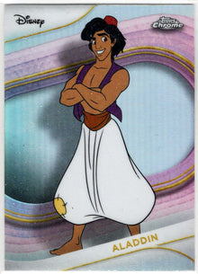 2025 Topps Chrome Disney Refractor Parallel Card 184 Aladdin