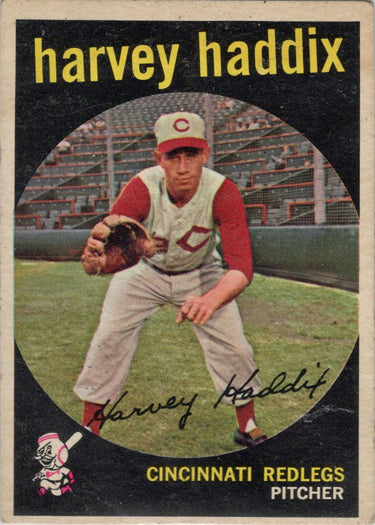 Topps Baseball 1959 Base Card 184 Harvey Haddix