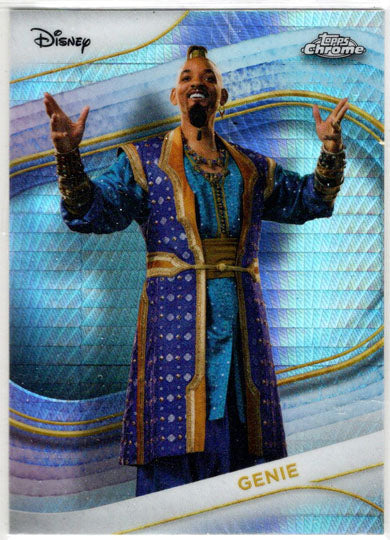 2025 Topps Chrome Disney Prism Parallel Card 186 Genie