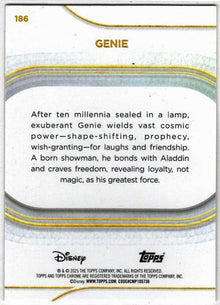 2025 Topps Chrome Disney Prism Parallel Card 186 Genie