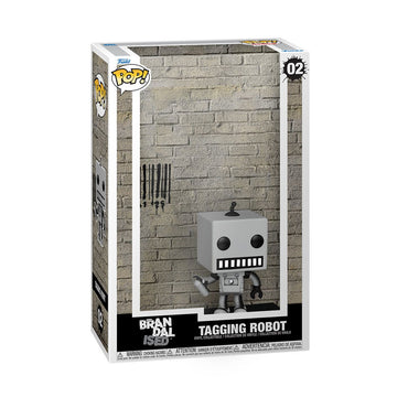 Pop Art Cover Brandalised Tagging Robot with Case Vinyl Figure