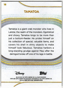 2025 Topps Chrome Disney Base Card 18 Tamatoa