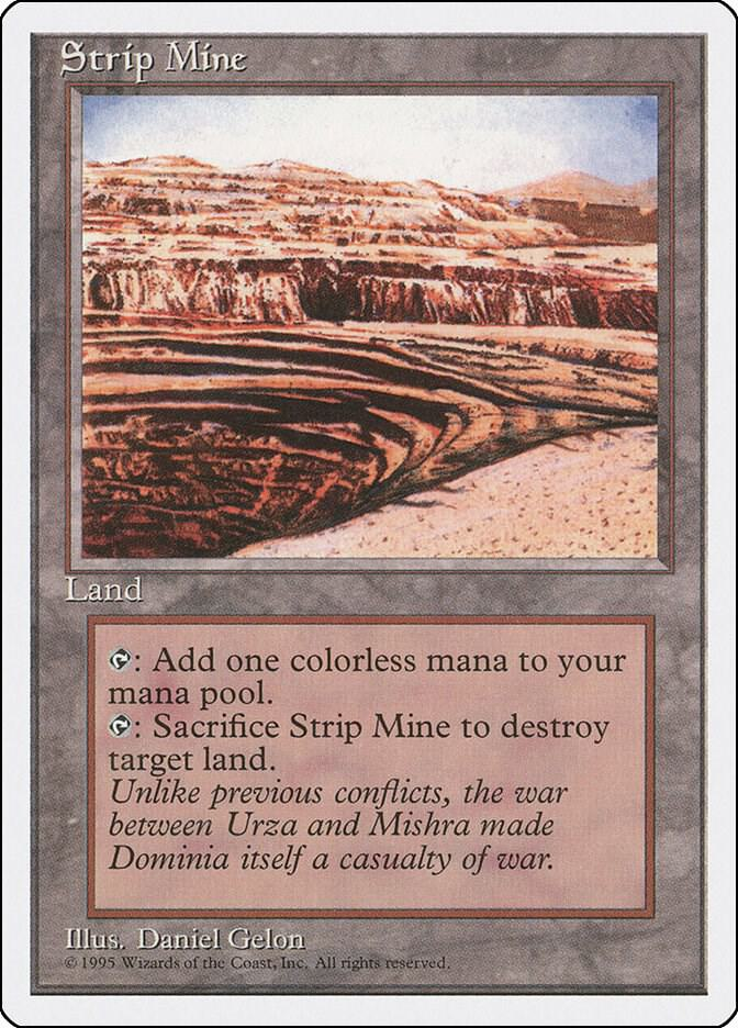 Strip Mine [Forth Edition] Moderately Played