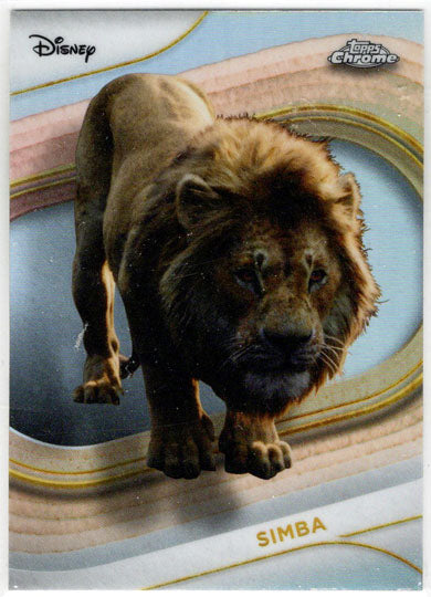 2025 Topps Chrome Disney Refractor Parallel Card 195 Simba