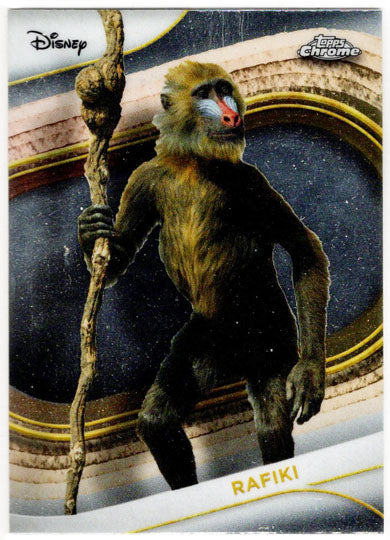 2025 Topps Chrome Disney Base Card 196 Rafiki