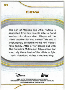 2025 Topps Chrome Disney Base Card 198 Mufasa