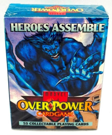 1995 Fleer Marvel OverPower CCG Heroes Assemble Starter Deck
