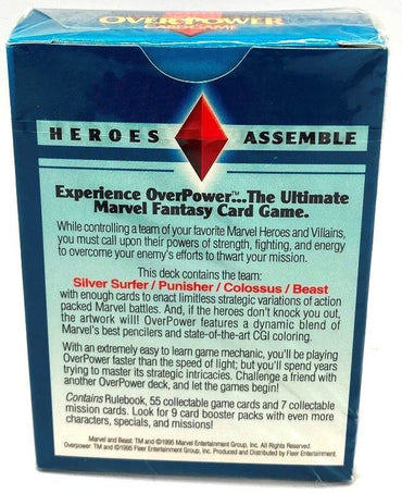 1995 Fleer Marvel OverPower CCG Heroes Assemble Starter Deck