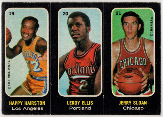 1971-72 Topps Trios Stickers Card 19 Hairston 20 Ellis 21 Sloan