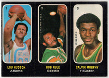 1971-72 Topps Trios Stickers Card 1 Hudson 2 Rule 3 Murphy