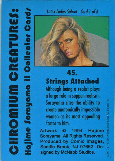 Sorayama 2 Chromium Creatures Latex Ladies Subset Card - 1 of 6