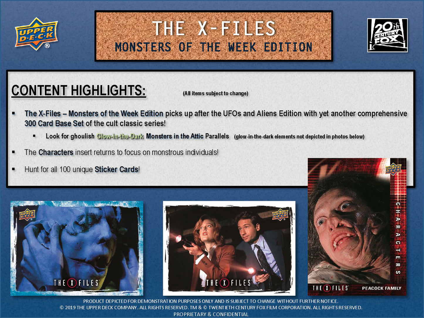 2024 Upper Deck The X-Files Monsters of the Week Edition Card Box