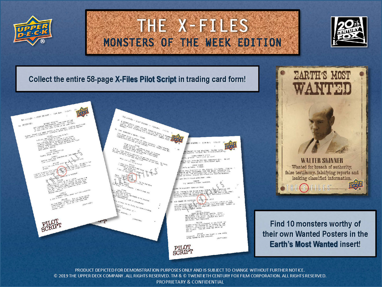 2024 Upper Deck The X-Files Monsters of the Week Edition Card Box