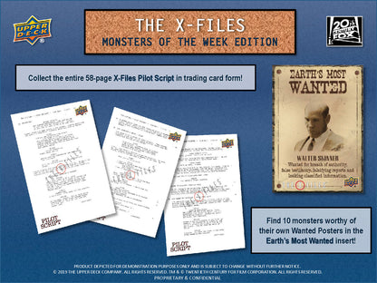 2024 Upper Deck The X-Files Monsters of the Week Edition Card Box