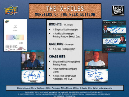 2024 Upper Deck The X-Files Monsters of the Week Edition Card Box