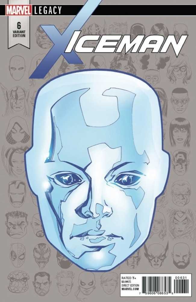Iceman #6 McKone Legacy Headshot Variant Leg