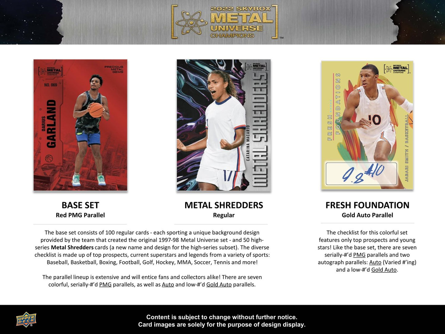 2022 Skybox Metal Universe Champions Hobby Box