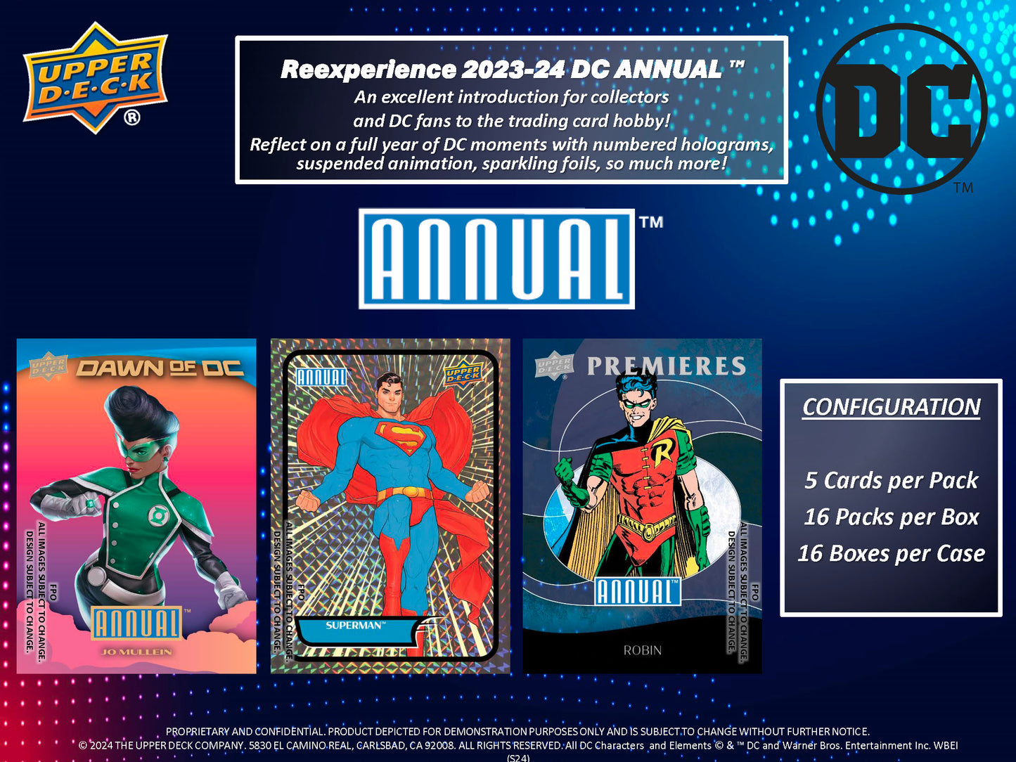 Upper Deck 2023-24 DC Annual Hobby Box