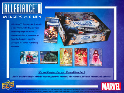 2023 UD Marvel Allegiance Avengers vs X-Men Hobby Box
