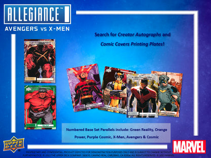 2023 UD Marvel Allegiance Avengers vs X-Men Hobby Box