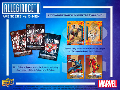 2023 UD Marvel Allegiance Avengers vs X-Men Hobby Box