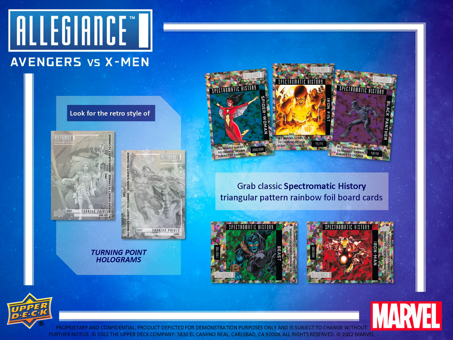 2023 UD Marvel Allegiance Avengers vs X-Men Hobby Box