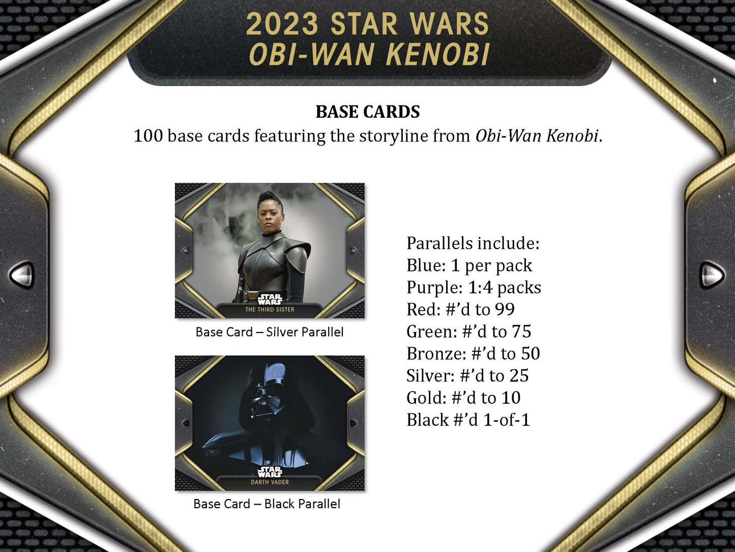 2023 Topps Star Wars Obi-Wan Kenobi Collectors Hobby Box with 2 Tins